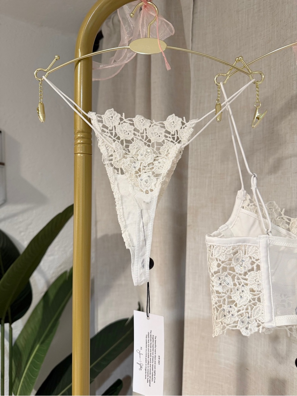 For Love And Lemons Bridal Lingerie Set NWT Size XXS - Picture 8 of 13